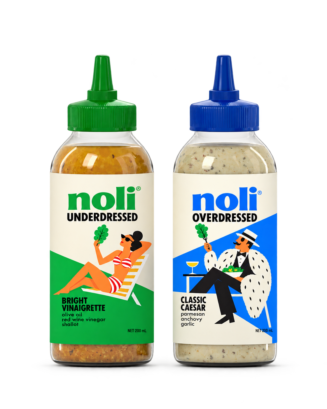 Noli dressing bottles